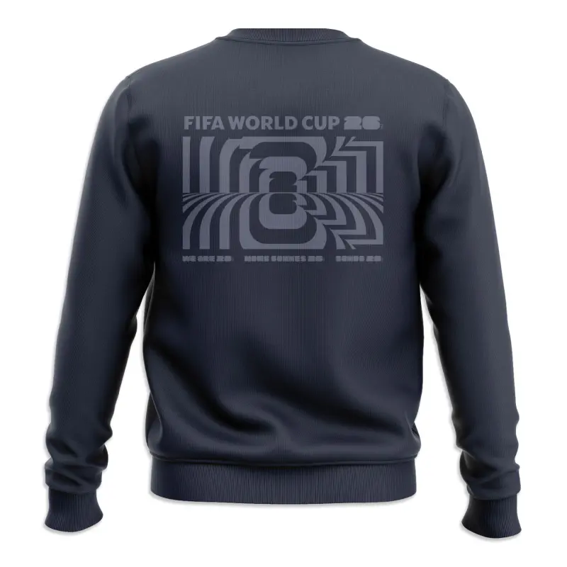 Italy National Team 2026 World Cup Amplified Navy Crew Sweatshirt – Unisex – World Cup Soccer Shirts & Gear
