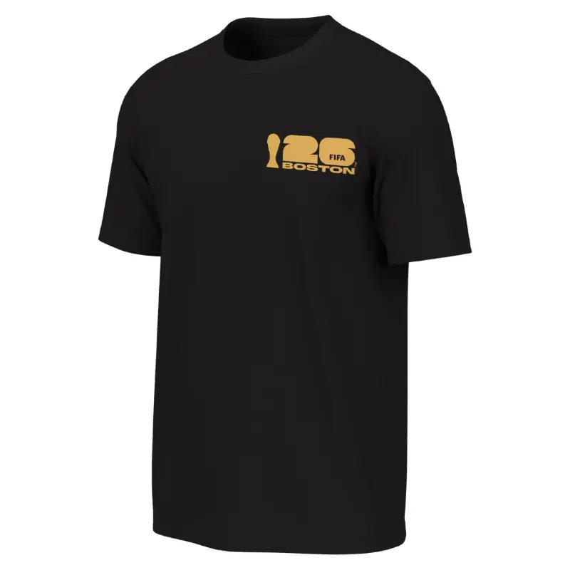 Italy National Team 2026 World Cup Boston Poster Black T-Shirt – Unisex – World Cup Soccer Shirts & Gear