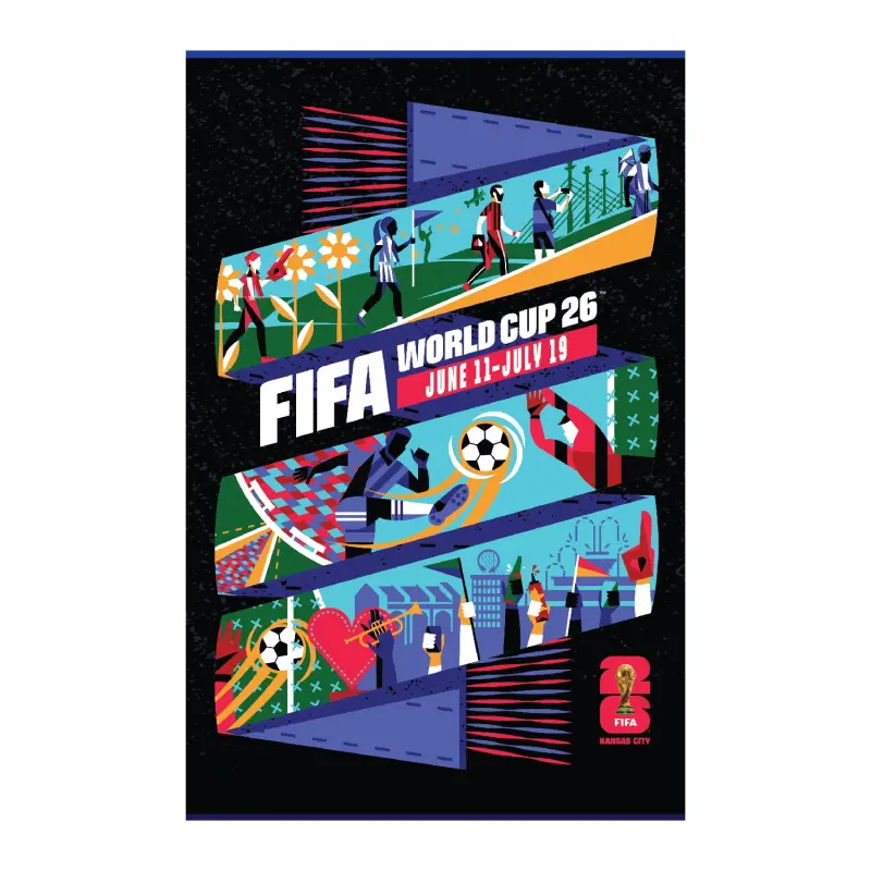 Italy National Team 2026 World Cup Kansas City Host City Poster – World Cup Soccer Shirts & Gear