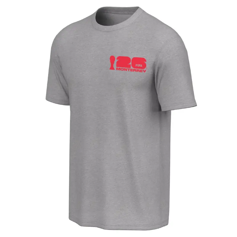 Italy National Team 2026 World Cup Monterrey Poster Grey T-Shirt [ESP] – Unisex – World Cup Soccer Shirts & Gear