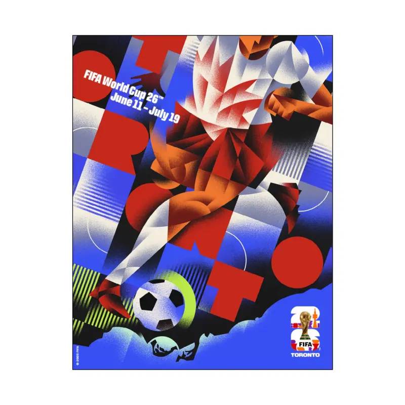 Italy National Team 2026 World Cup Toronto Host City Poster – World Cup Soccer Shirts & Gear