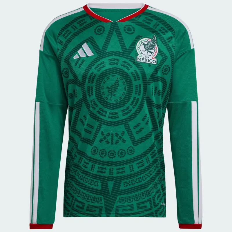 Italy National Team adidas Mexico 2026 Home Long Sleeve Jersey – Men’s – World Cup Soccer Shirts & Gear
