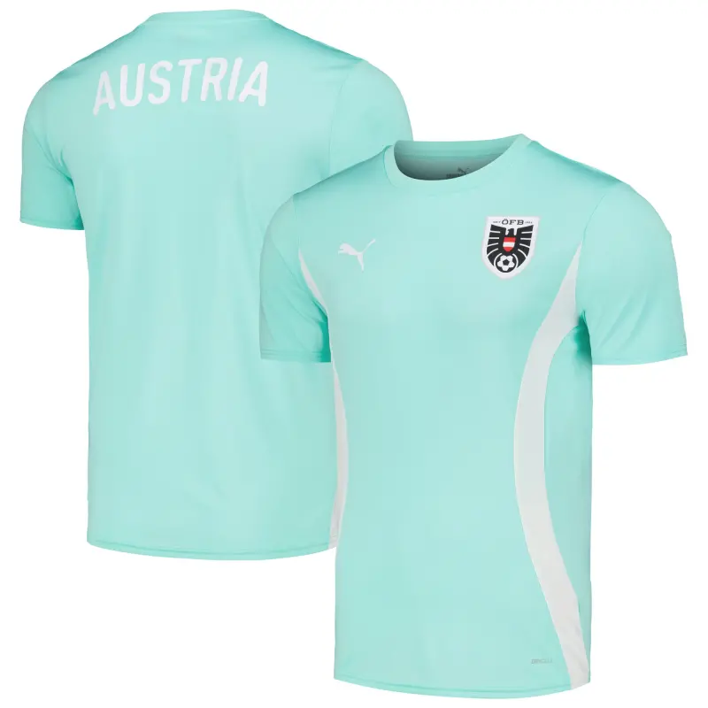 Italy National Team Austria National Team Puma 2023/24 Pre-Match Jersey – Mint – World Cup Soccer Shirts & Gear