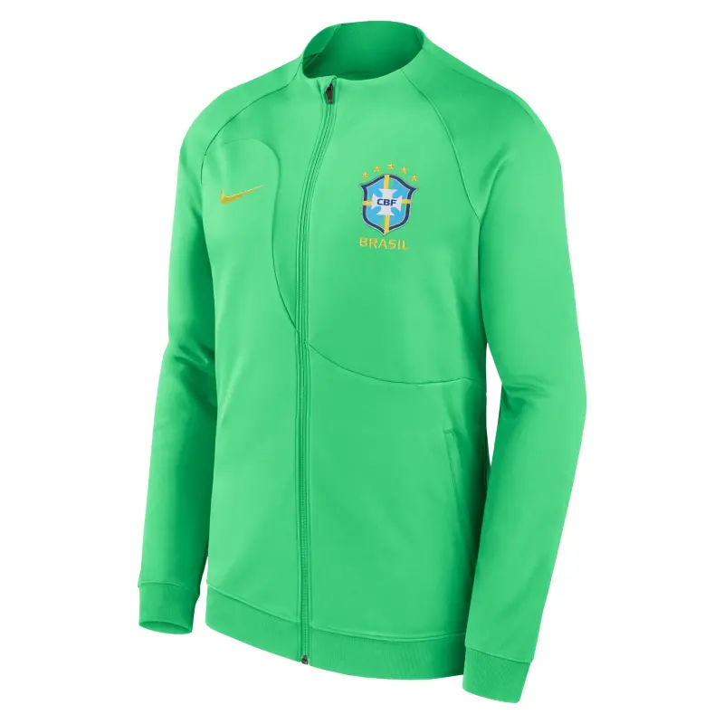 Italy National Team Brazil National Team Nike 2022 Academy Pro Anthem Performance Raglan Full-Zip Jacket – Green – World Cup Soccer Shirts & Gear