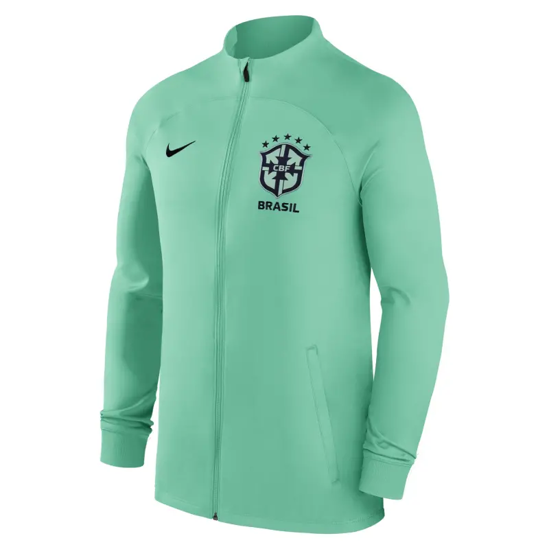 Italy National Team Brazil National Team Nike Strike Raglan Full-Zip Performance Track Jacket – Green – World Cup Soccer Shirts & Gear