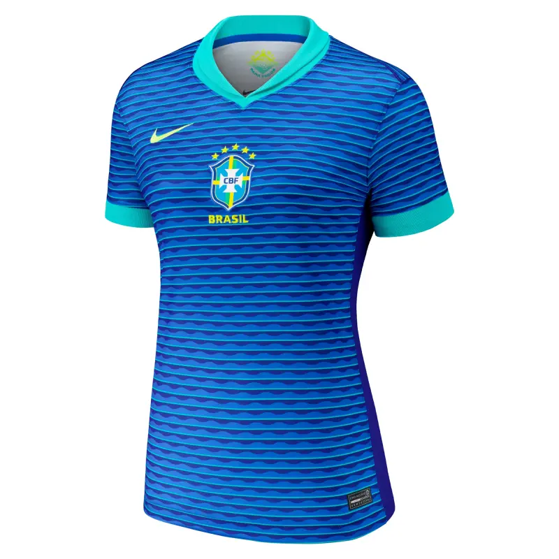 Italy National Team Brazil National Team Nike Women’s 2024 Away Stadium Replica Jersey – Blue – World Cup Soccer Shirts & Gear