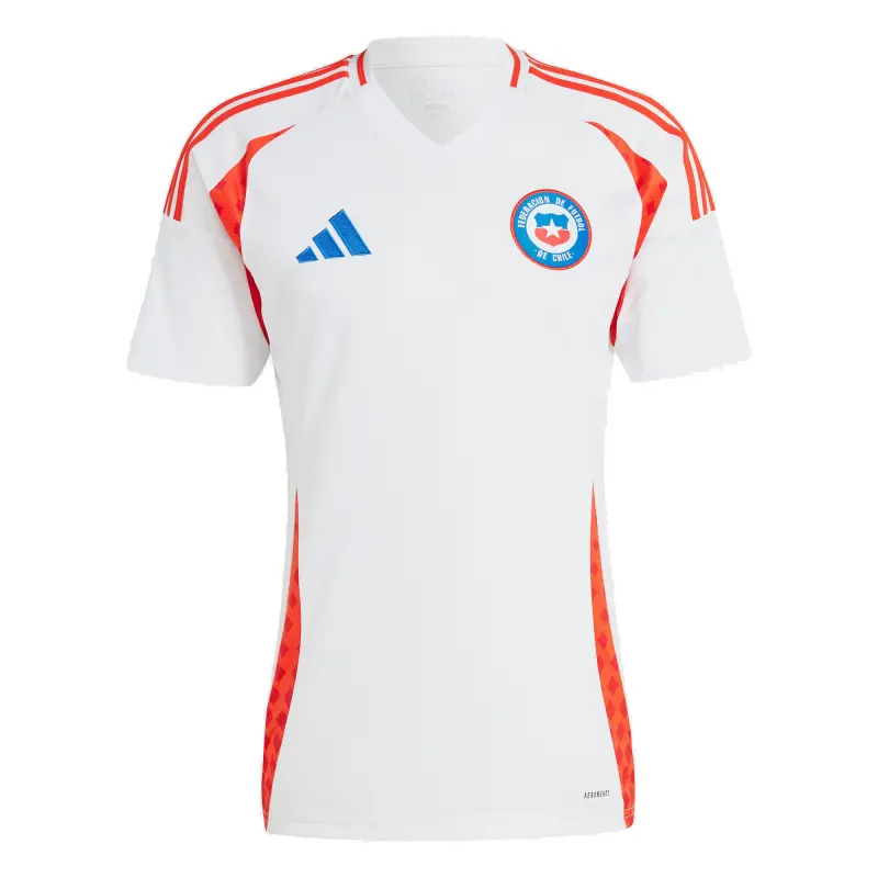 Italy National Team Chile National Team adidas 2024 Away Replica Jersey – White – World Cup Soccer Shirts & Gear