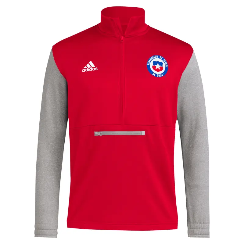 Italy National Team Chile National Team adidas AEROREADY Half-Zip Top – Red – World Cup Soccer Shirts & Gear