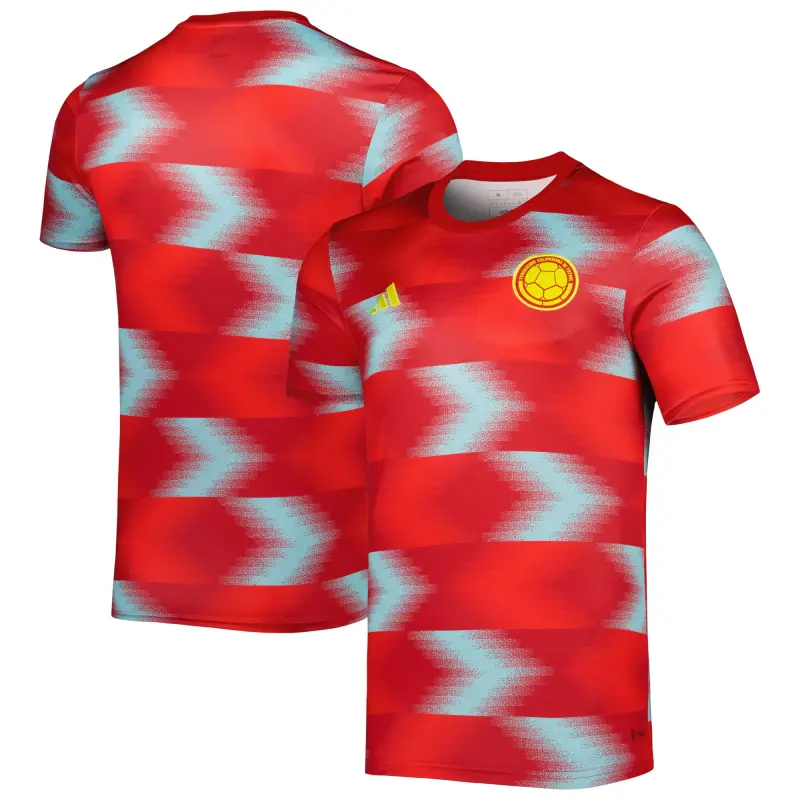 Italy National Team Colombia National Team adidas 2022 Pre-Match Top – Red – World Cup Soccer Shirts & Gear