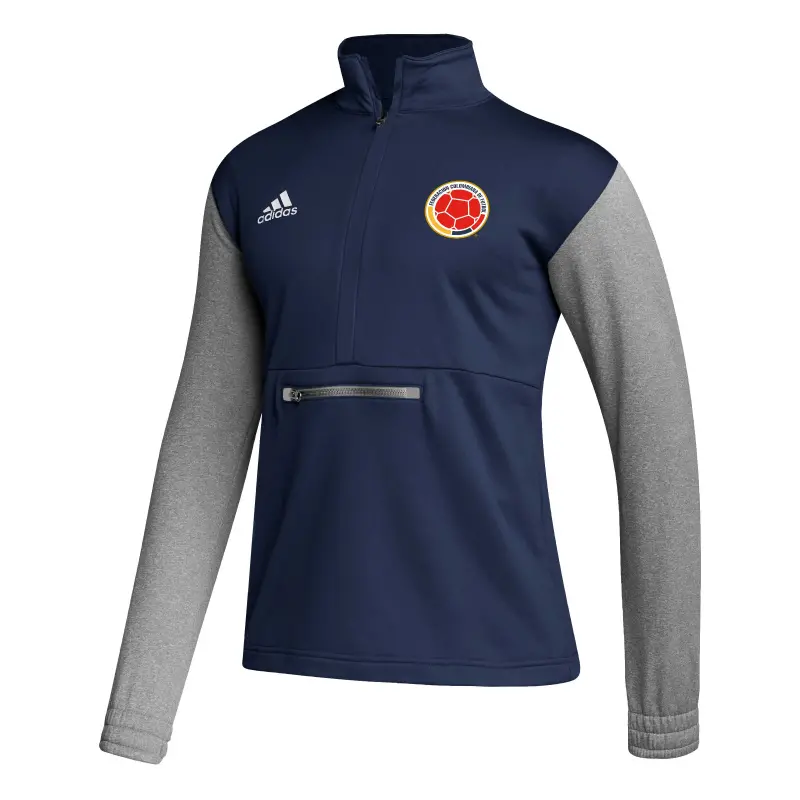 Italy National Team Colombia National Team adidas Crest Long Sleeve Half-Zip Top – Navy – World Cup Soccer Shirts & Gear