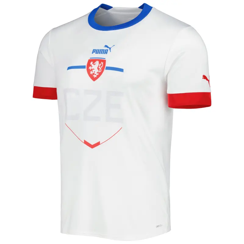 Italy National Team Czech Republic National Team Puma 2022/23 Away Replica Jersey – White – World Cup Soccer Shirts & Gear