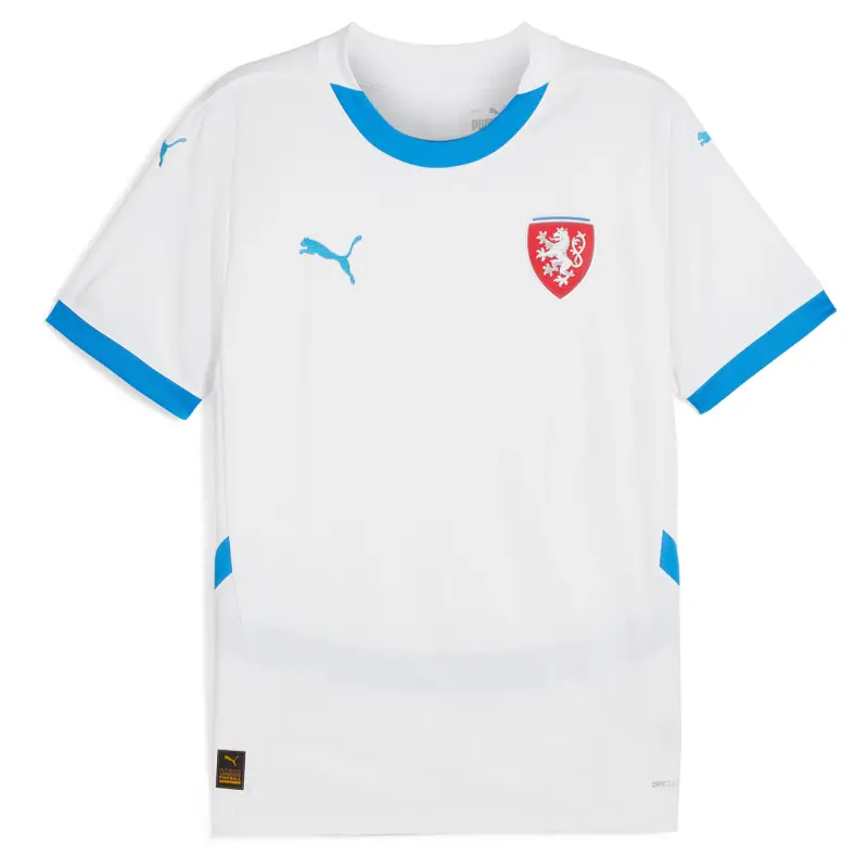Italy National Team Czech Republic National Team Puma 2024 Away Replica Jersey – White – World Cup Soccer Shirts & Gear