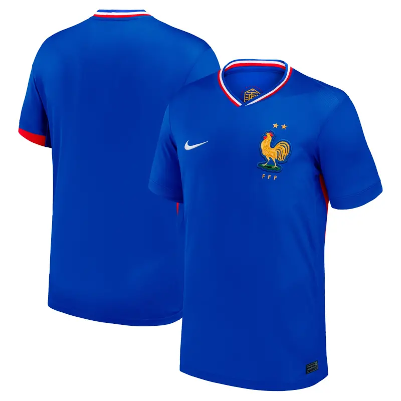 Italy National Team France National Team Nike 2024 Home Replica Blank Jersey – Blue – World Cup Soccer Shirts & Gear