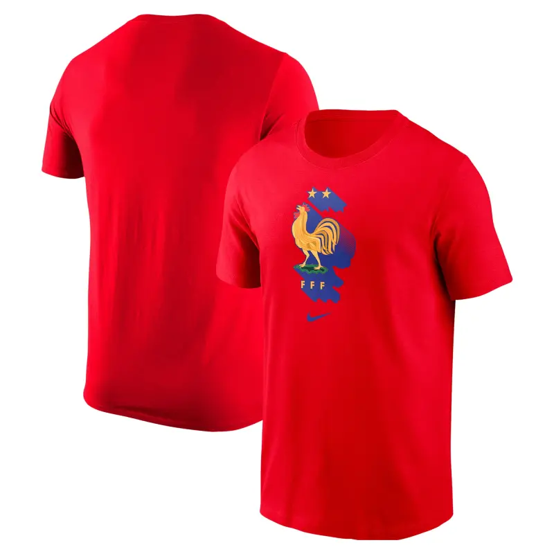 Italy National Team France National Team Nike Crest Core T-Shirt – Red – World Cup Soccer Shirts & Gear