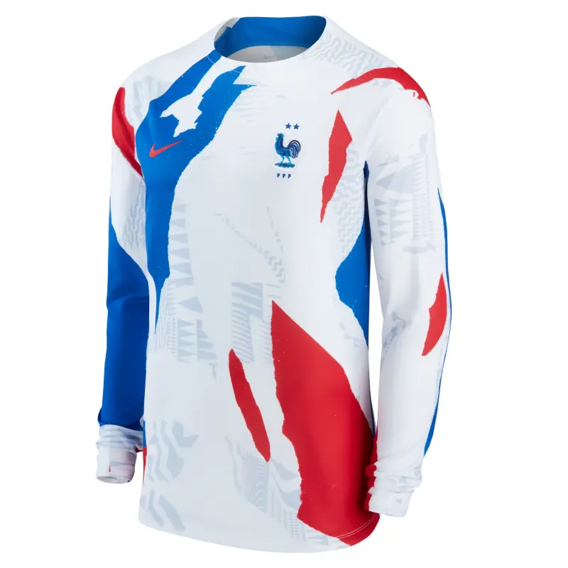 Italy National Team France National Team Nike Pre-Match Long Sleeve Top – White – World Cup Soccer Shirts & Gear
