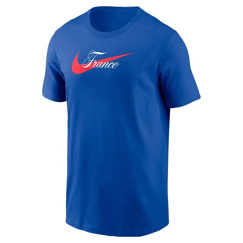 Italy National Team France National Team Nike Team Wordmark Swoosh Core T-Shirt – Royal – World Cup Soccer Shirts & Gear