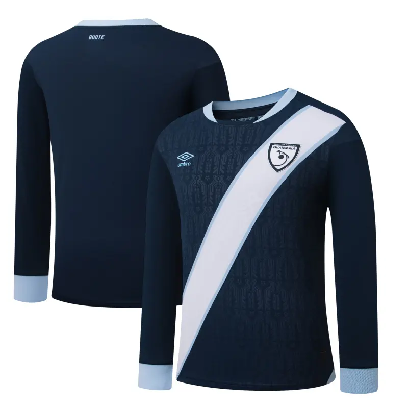 Italy National Team Guatemala National Team Umbro 2025 Away Replica Long Sleeve Jersey – Navy – World Cup Soccer Shirts & Gear