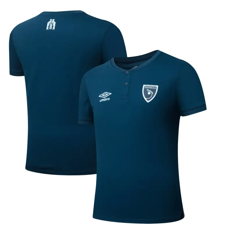 Italy National Team Guatemala National Team Umbro 2025 Crew Neck Polo – Navy – World Cup Soccer Shirts & Gear