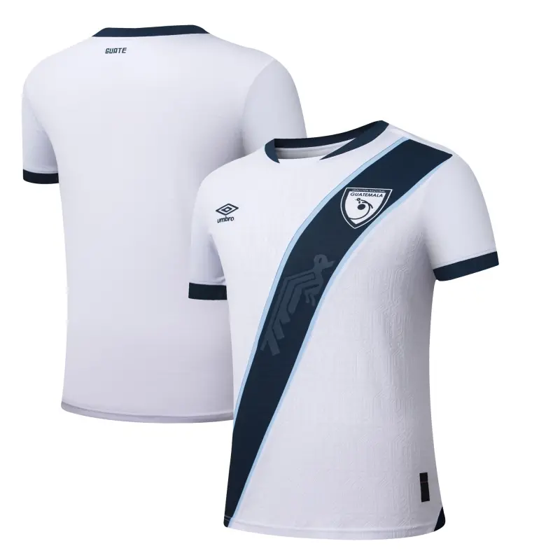 Italy National Team Guatemala National Team Umbro 2025 Home Replica Jersey – White – World Cup Soccer Shirts & Gear