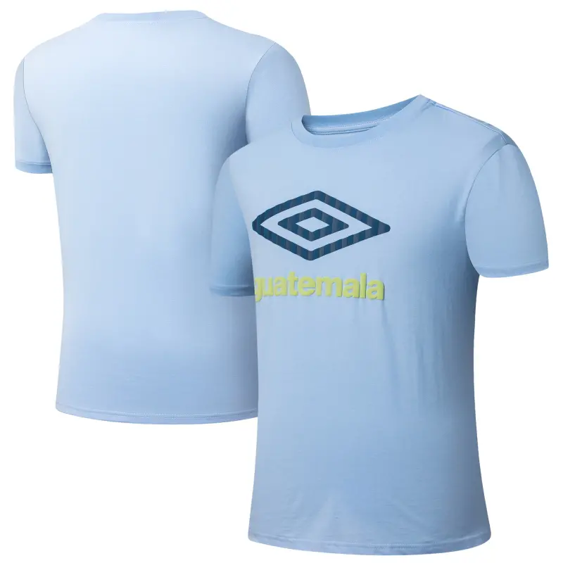 Italy National Team Guatemala National Team Umbro 2025 T-Shirt – Light Blue – World Cup Soccer Shirts & Gear