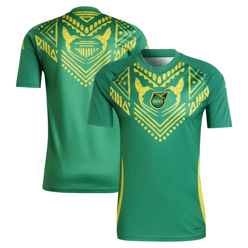 Italy National Team Jamaica National Team adidas 2024 Pre-Match Top – Green – World Cup Soccer Shirts & Gear