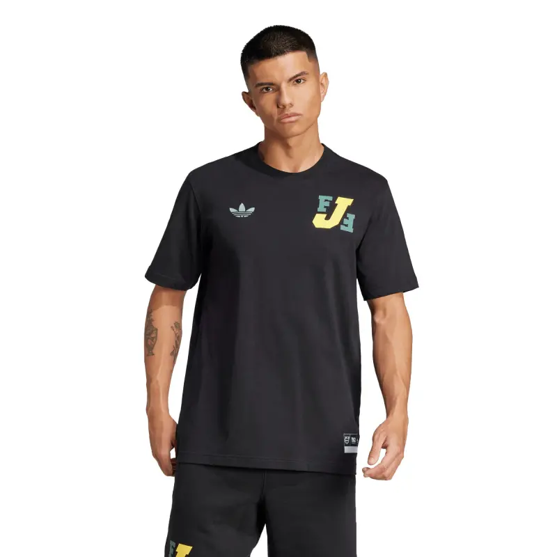 Italy National Team Jamaica National Team adidas Varsity Pack T-Shirt – Black – World Cup Soccer Shirts & Gear