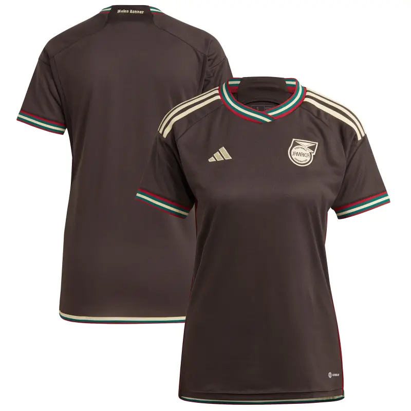 Italy National Team Jamaica National Team adidas Women’s 2023 Away Replica Jersey – Brown – World Cup Soccer Shirts & Gear