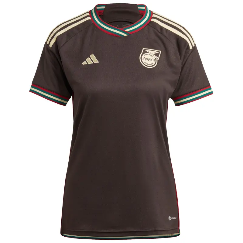 Italy National Team Jamaica National Team adidas Women’s 2023 Away Replica Jersey – Brown – World Cup Soccer Shirts & Gear