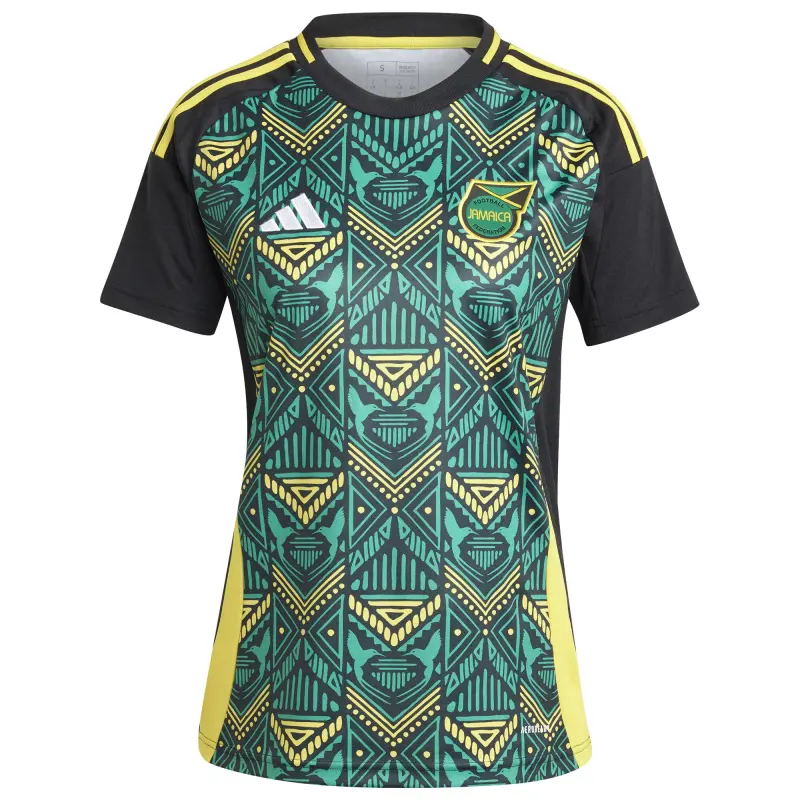 Italy National Team Jamaica National Team adidas Women’s 2024 Away Replica Jersey – Black – World Cup Soccer Shirts & Gear