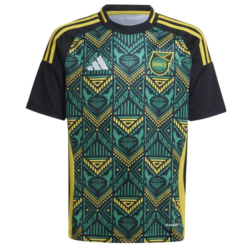 Italy National Team Jamaica National Team adidas Youth 2024 Away Replica Jersey – Black – World Cup Soccer Shirts & Gear
