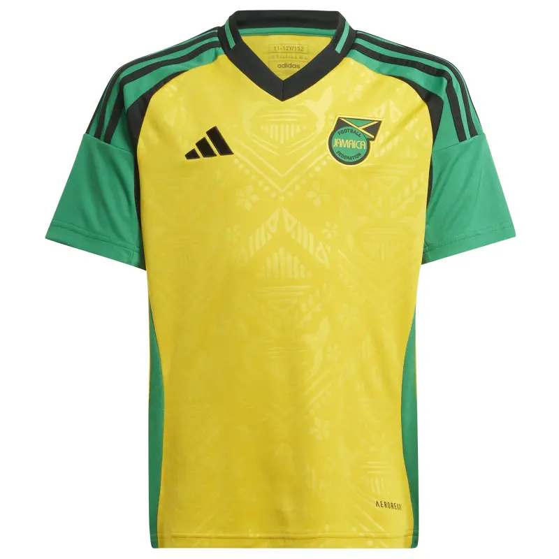 Italy National Team Jamaica National Team adidas Youth 2024 Home Replica Jersey – Yellow – World Cup Soccer Shirts & Gear