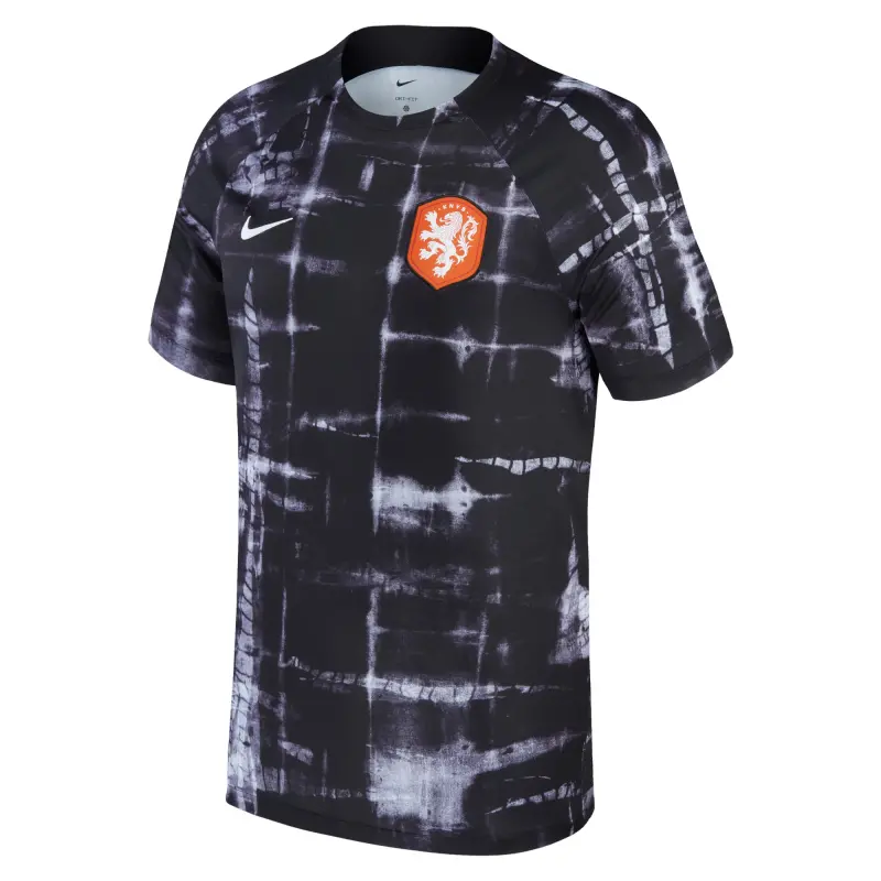 Italy National Team Netherlands National Team Nike 2022/23 Pre-Match Top – Black – World Cup Soccer Shirts & Gear