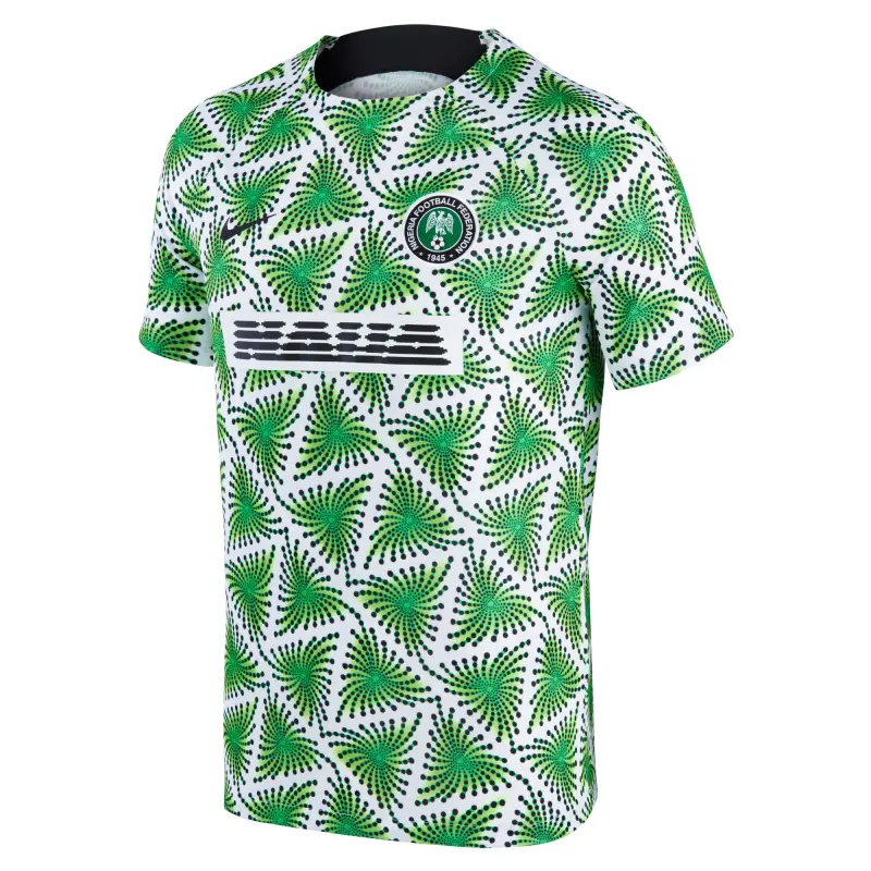 Italy National Team Nigeria National Team Nike 2022/23 Pre-Match Top – White – World Cup Soccer Shirts & Gear