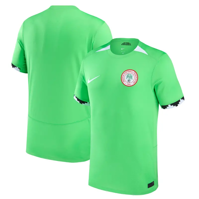Italy National Team Nigeria Women’s National Team Nike 2023 Home Stadium Replica Jersey – Green – World Cup Soccer Shirts & Gear