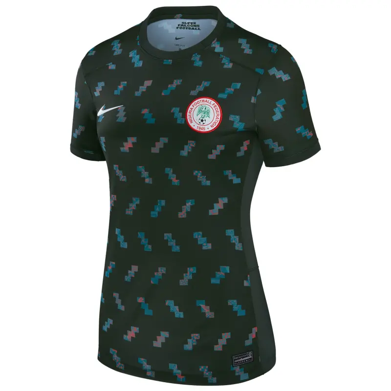 Italy National Team Nigeria Women’s National Team Nike Women’s 2023 Away Stadium Replica Jersey – Green – World Cup Soccer Shirts & Gear