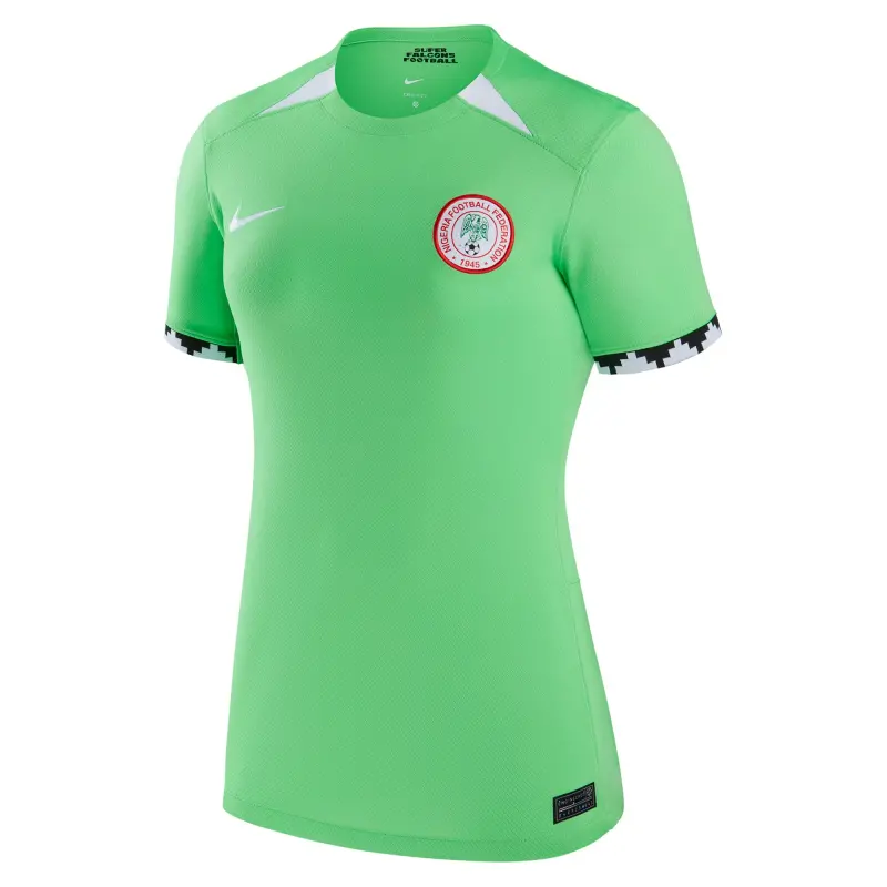 Italy National Team Nigeria Women’s National Team Nike Women’s 2023 Home Stadium Replica Jersey – Green – World Cup Soccer Shirts & Gear