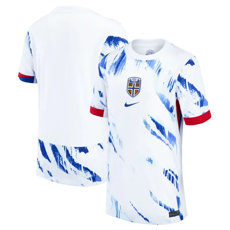Italy National Team Norway National Team Nike Youth 2024 Away Replica Blank Jersey – White – World Cup Soccer Shirts & Gear