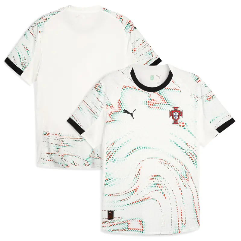 Italy National Team Portugal National Team Puma 2025 Away Authentic Jersey – White – World Cup Soccer Shirts & Gear