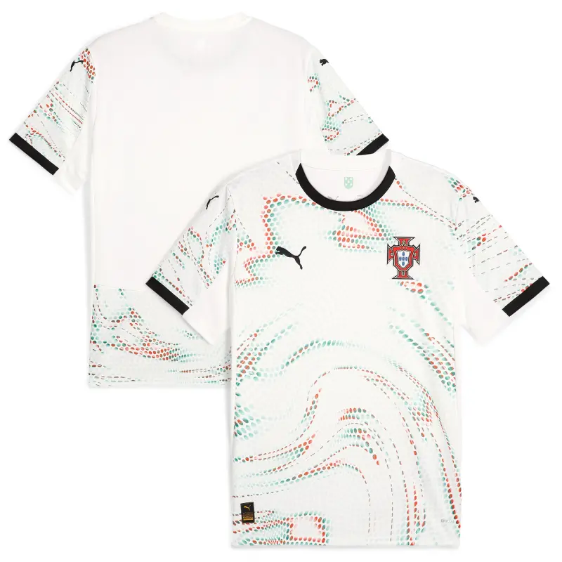 Italy National Team Portugal National Team Puma 2025 Away Replica Jersey – White – World Cup Soccer Shirts & Gear