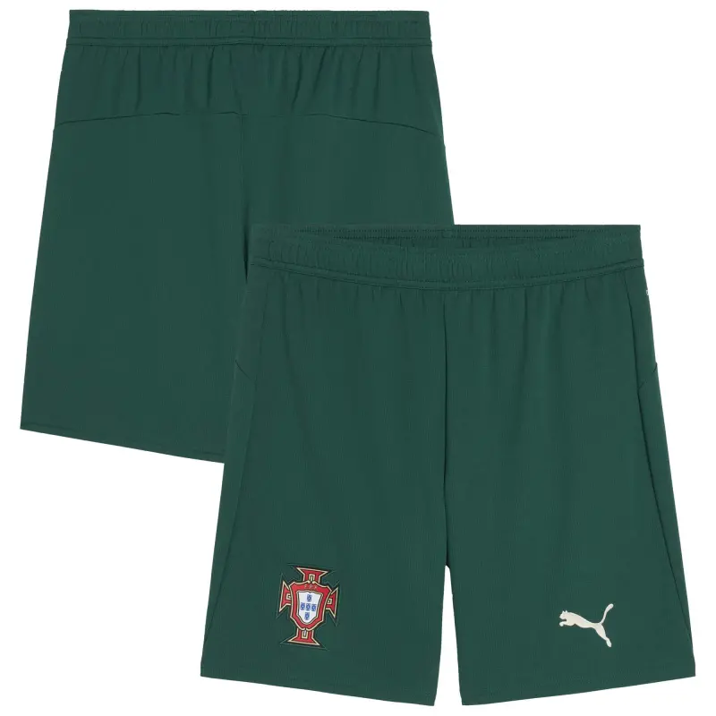 Italy National Team Portugal National Team Puma 2025 Home Replica Shorts – Green – World Cup Soccer Shirts & Gear