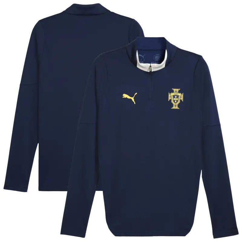 Italy National Team Portugal National Team Puma 2025 Quarter-Zip Training Jacket – Blue – World Cup Soccer Shirts & Gear