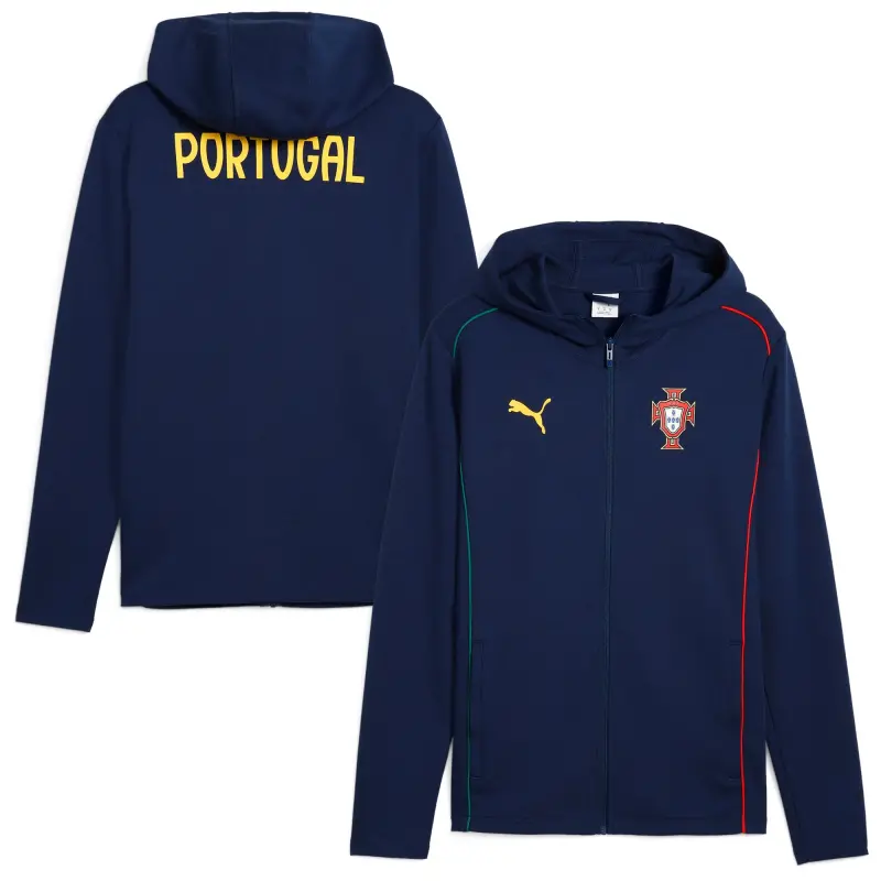 Italy National Team Portugal National Team Puma Casuals Full-Zip Hoodie – Navy – World Cup Soccer Shirts & Gear
