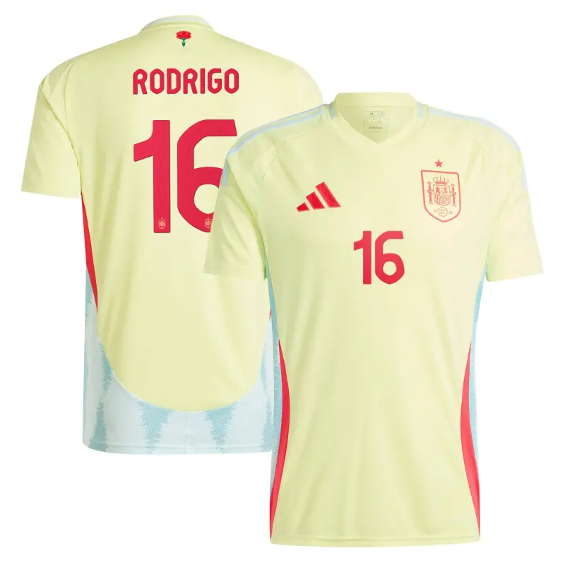 Italy National Team Rodrigo Spain National Team adidas 2024 Away Authentic Jersey – Yellow – World Cup Soccer Shirts & Gear