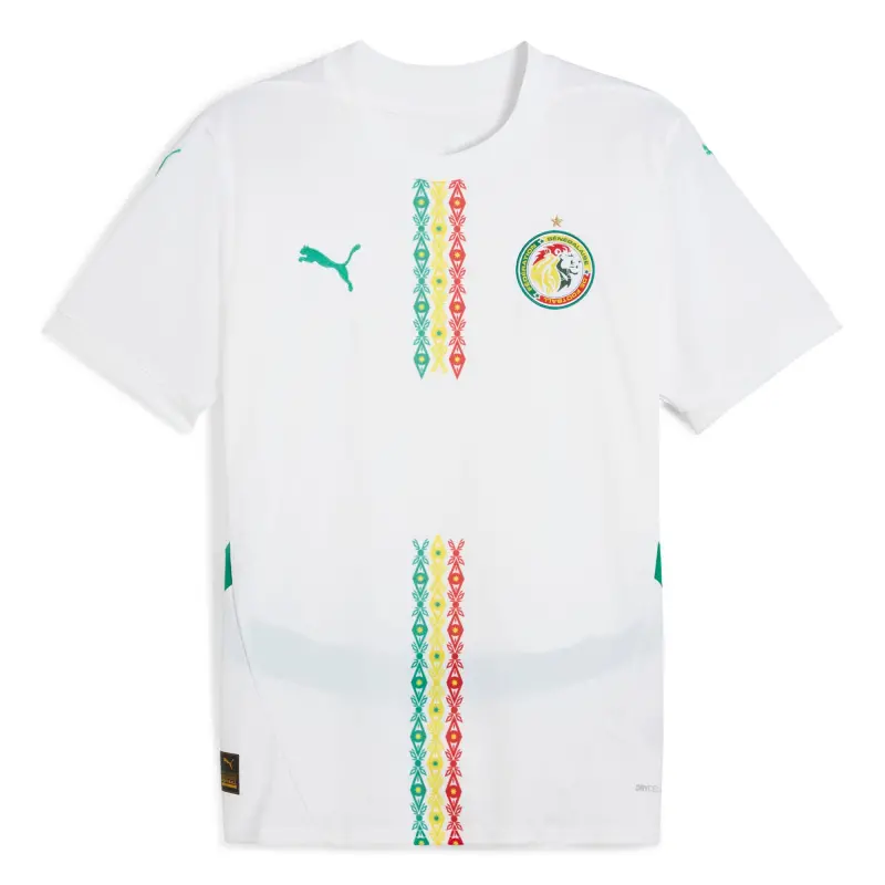 Italy National Team Senegal National Team Puma 2025 Home Replica Jersey – White – World Cup Soccer Shirts & Gear