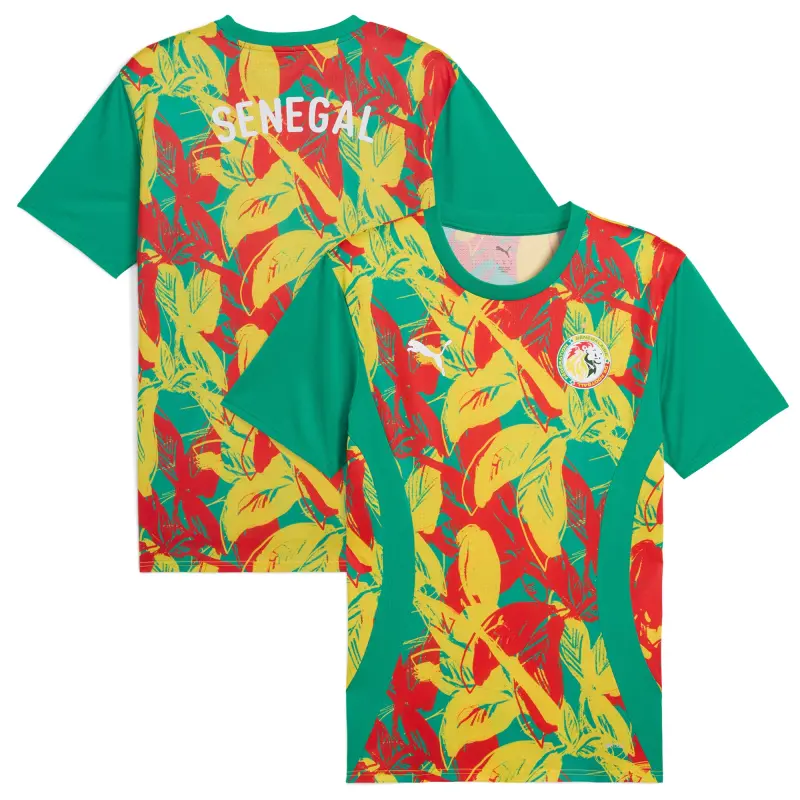 Italy National Team Senegal National Team Puma 2025 Pre-Match Jersey – Green – World Cup Soccer Shirts & Gear