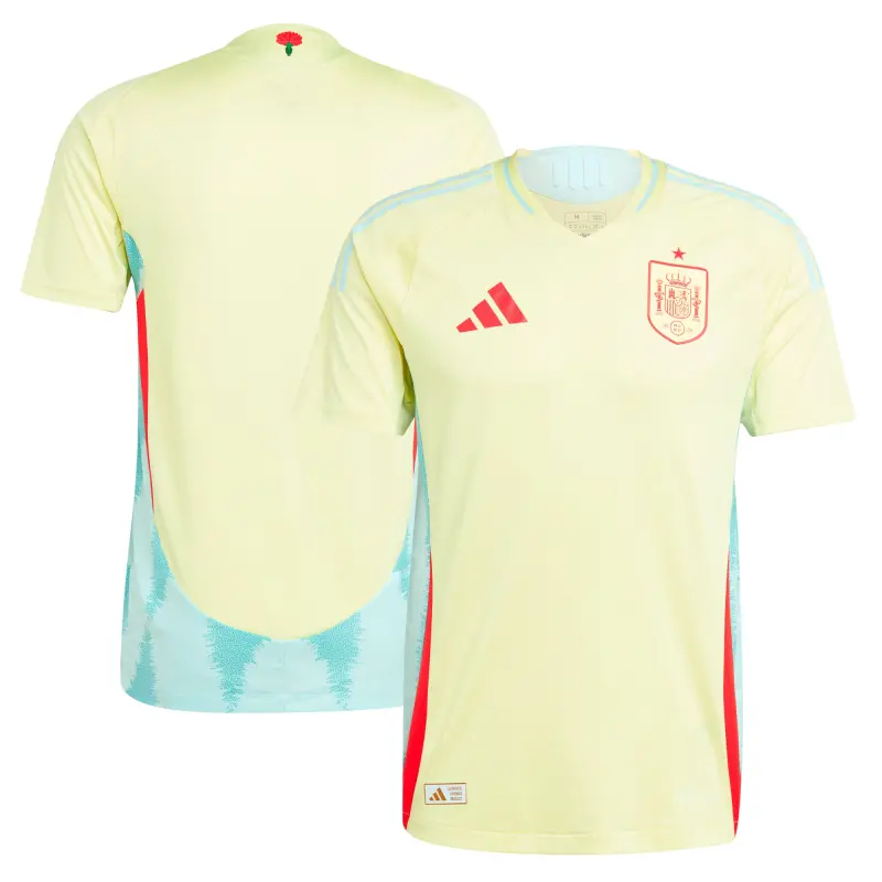 Italy National Team Spain National Team adidas 2024 Away Authentic Jersey – Yellow – World Cup Soccer Shirts & Gear