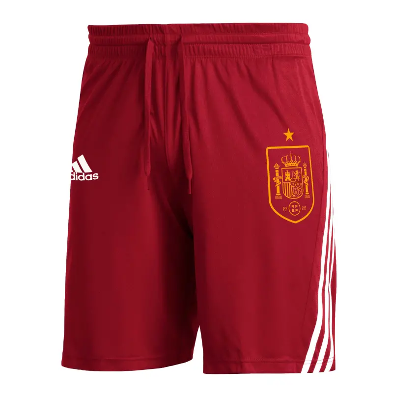 Italy National Team Spain National Team adidas Club Crest Three-Stripe AEROREADY Shorts – Red – World Cup Soccer Shirts & Gear