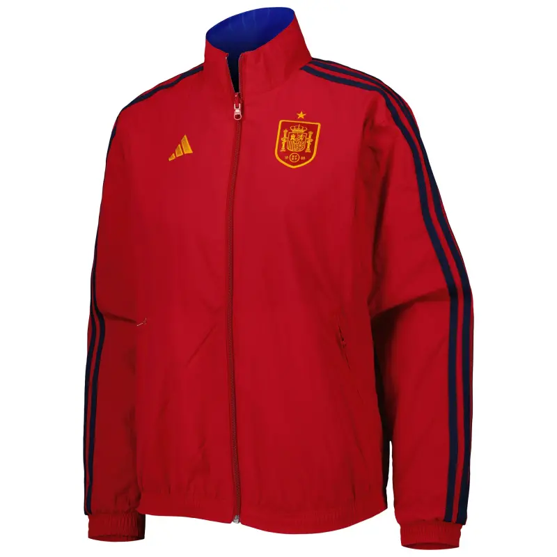 Italy National Team Spain National Team adidas Women’s Anthem AEROREADY Reversible Full-Zip Jacket – Red/Blue – World Cup Soccer Shirts & Gear