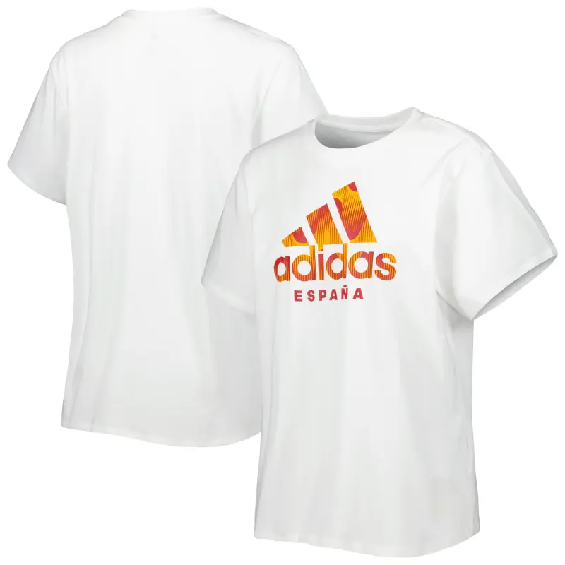 Italy National Team Spain National Team adidas Women’s DNA T-Shirt – White – World Cup Soccer Shirts & Gear