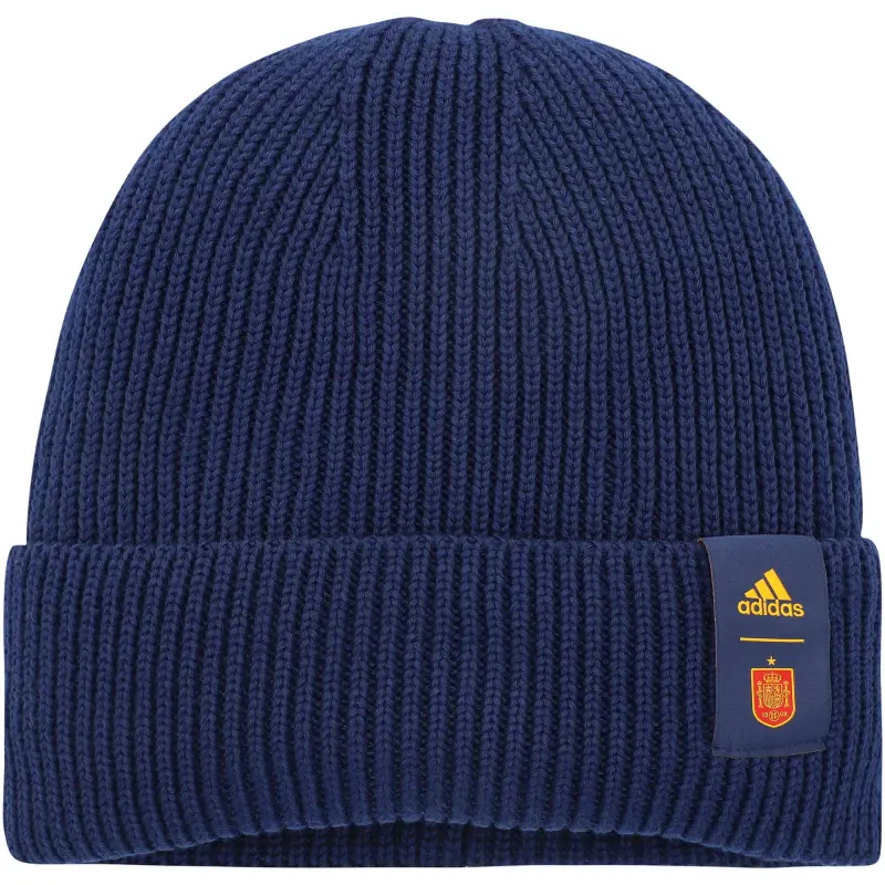 Italy National Team Spain National Team adidas Woolie Cuffed Knit Hat – Navy – World Cup Soccer Shirts & Gear